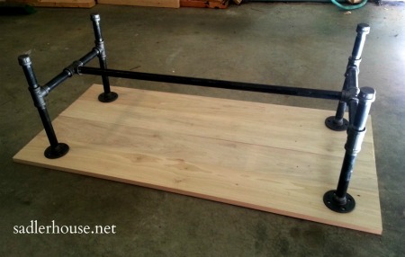 Industrial Coffee Table Assembly - Sadler House