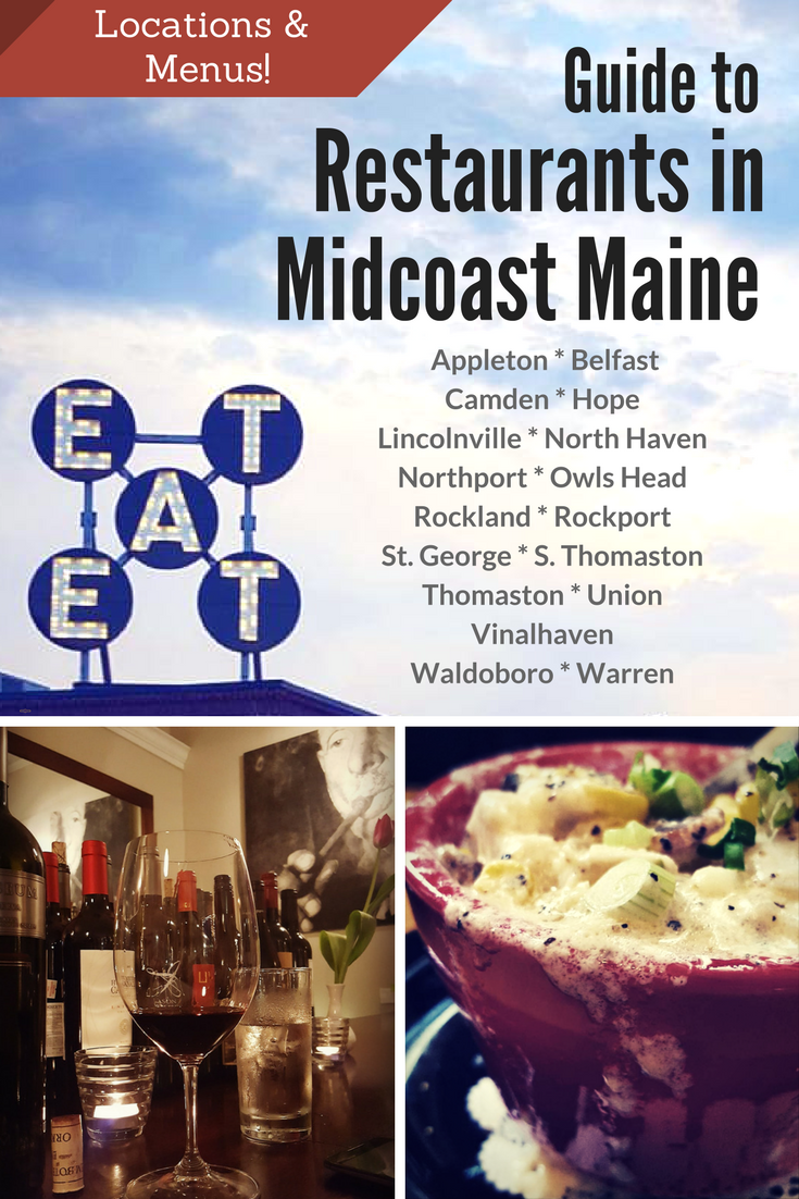 Midcoast Maine restaurants are flourishing! Check out our list of all the restaurants we can keep up with in the towns of Midcoast Maine including locations and menu links! #Maine #midcoastmaine #travel #vacation #restaurants #food
